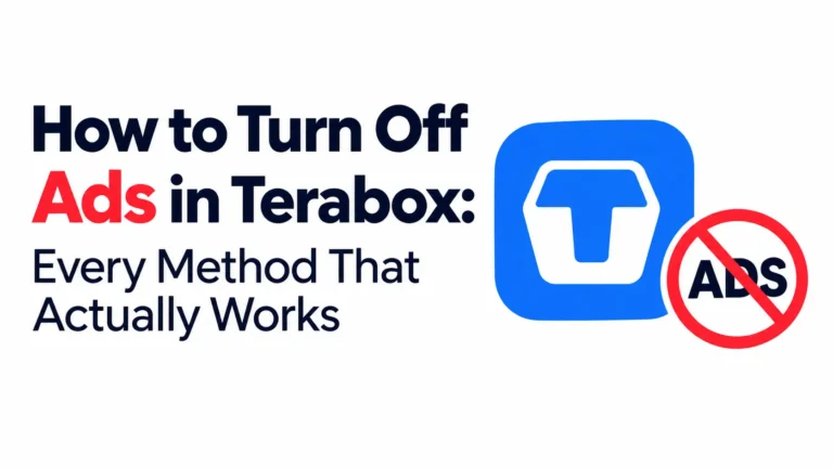 How to Turn Off Ads in Terabox