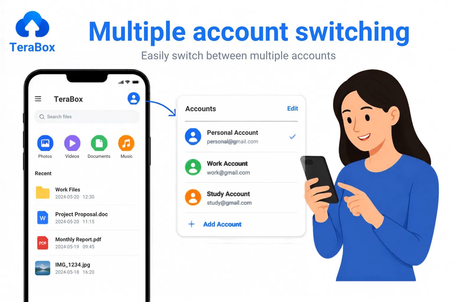Multiple account switching